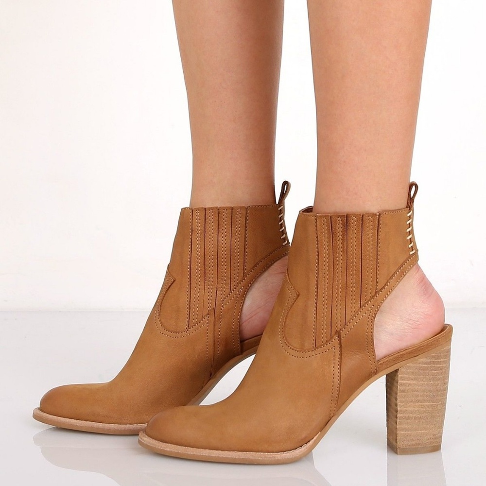 2x🎉HP Dolce Vita New JASPER Clog Open Heel Bootie Soft Goat Leather Boot NIB - Picture 8 of 9